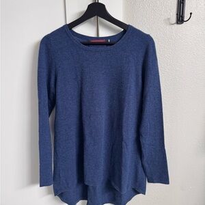 Blue Crew Neck Women's Sweater